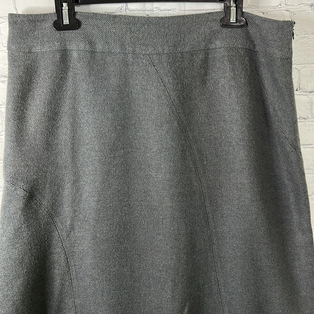 Eddie Bauer grey wool blend fully lined knee length school Sz 14 - Picture 3 of 6